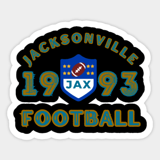 Jacksonville Football Vintage Style Sticker